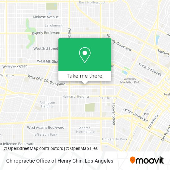 Chiropractic Office of Henry Chin map