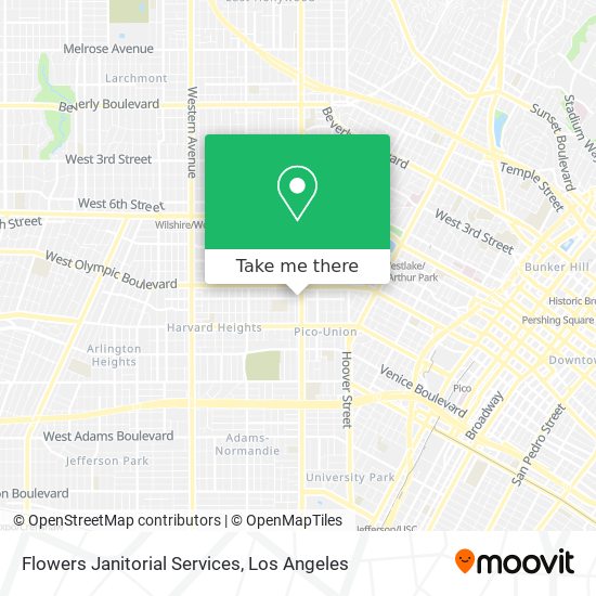 Flowers Janitorial Services map