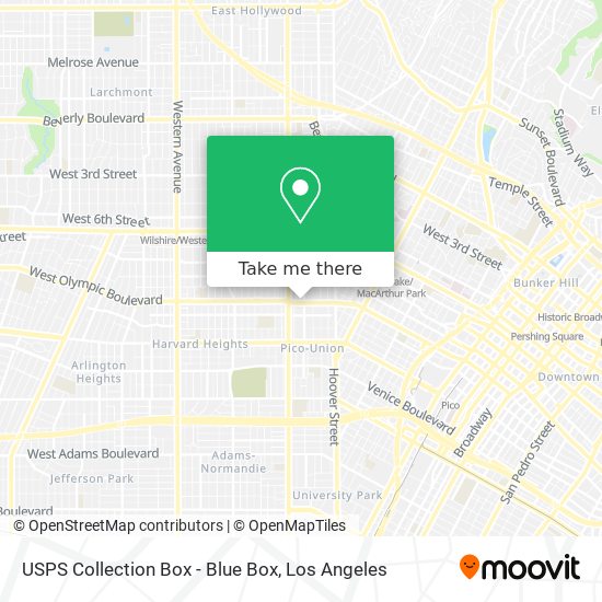 USPS Collection Box - Blue Box map