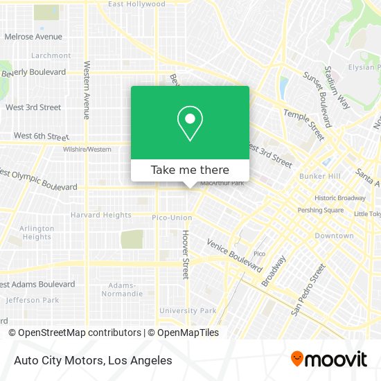 Auto City Motors map