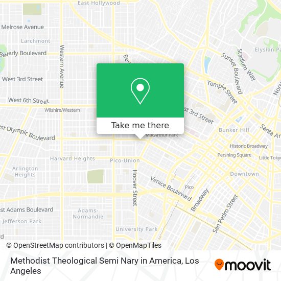 Methodist Theological Semi Nary in America map