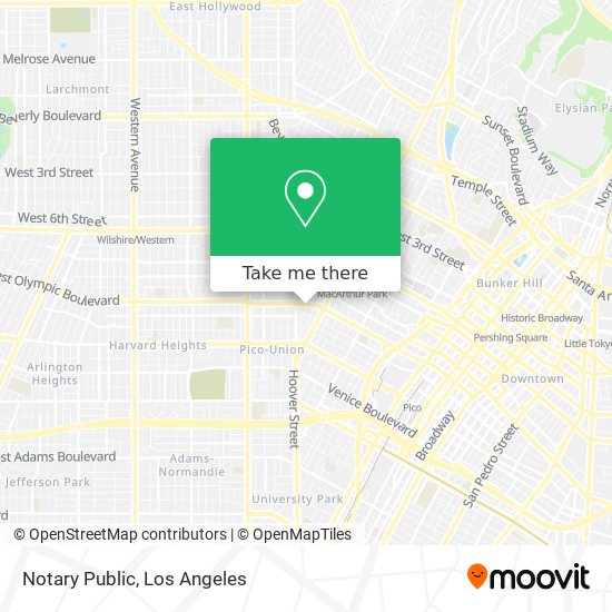 Mapa de Notary Public