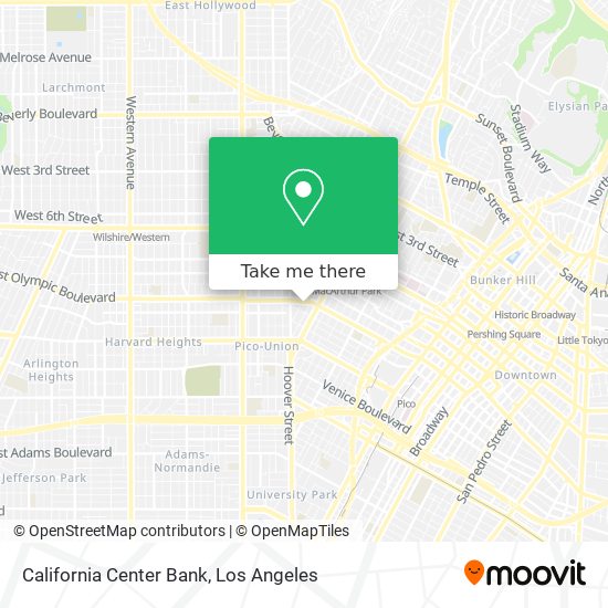 California Center Bank map