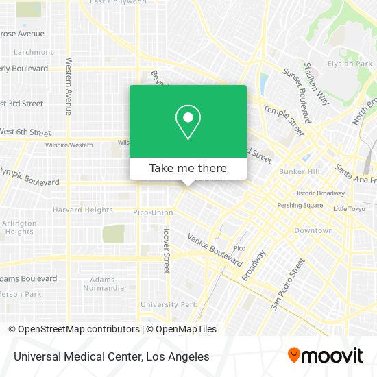 Mapa de Universal Medical Center