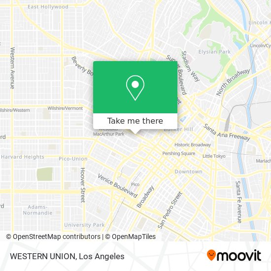 WESTERN UNION map