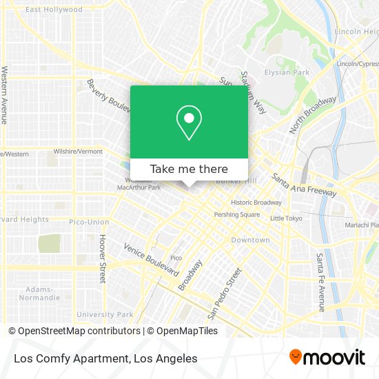 Los Comfy Apartment map
