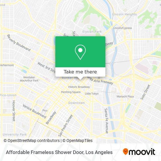 Affordable Frameless Shower Door map