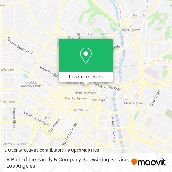 Mapa de A Part of the Family & Company Babysitting Service