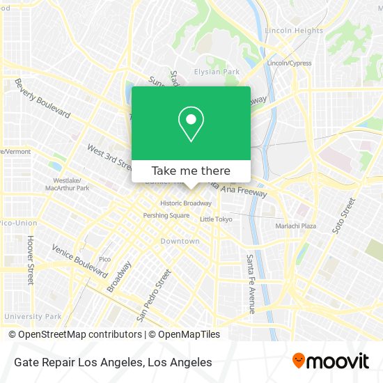 Gate Repair Los Angeles map