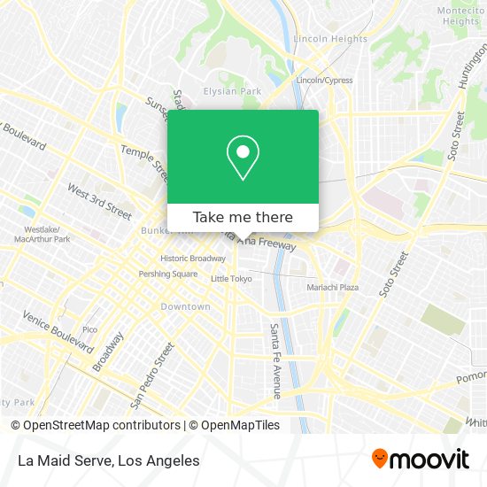 La Maid Serve map