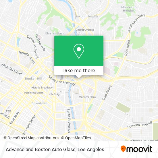Mapa de Advance and Boston Auto Glass