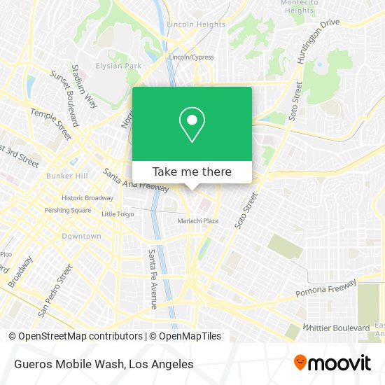 Gueros Mobile Wash map
