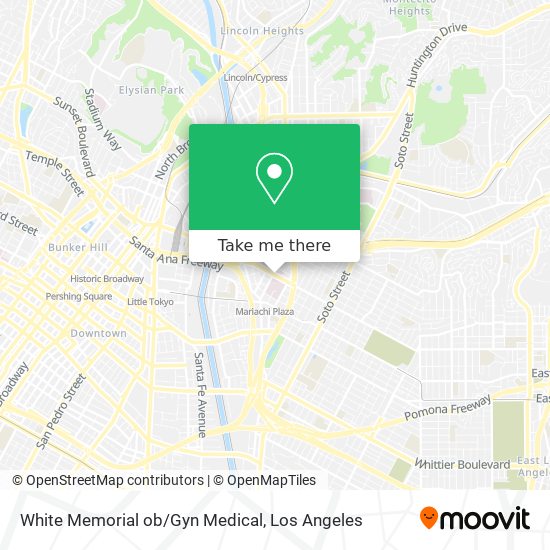 Mapa de White Memorial ob/Gyn Medical
