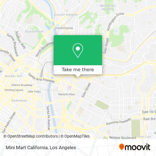 Mapa de Mini Mart California