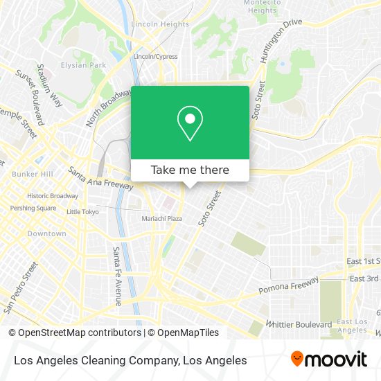 Los Angeles Cleaning Company map