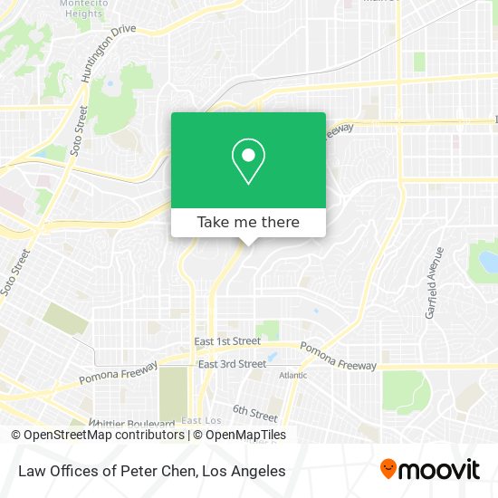 Law Offices of Peter Chen map