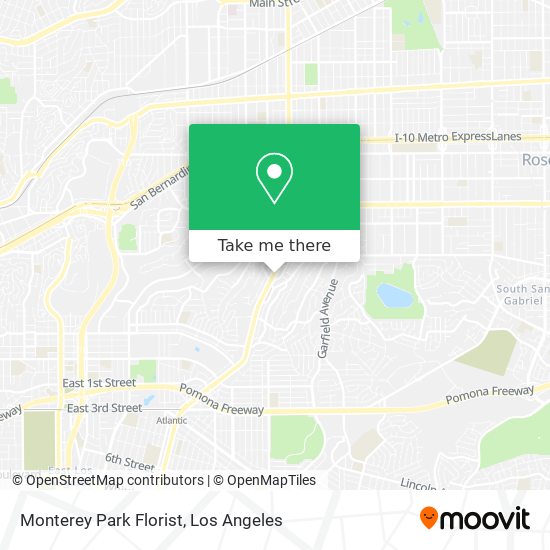 Monterey Park Florist map