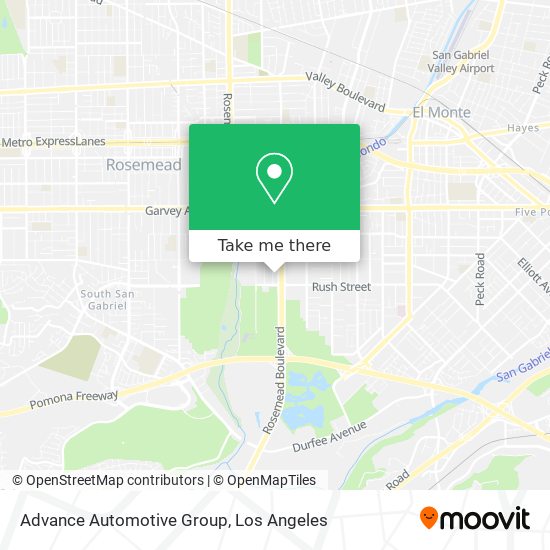 Advance Automotive Group map