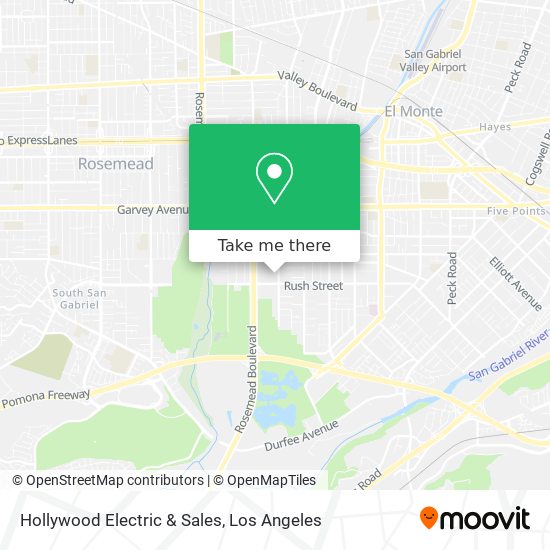 Mapa de Hollywood Electric & Sales