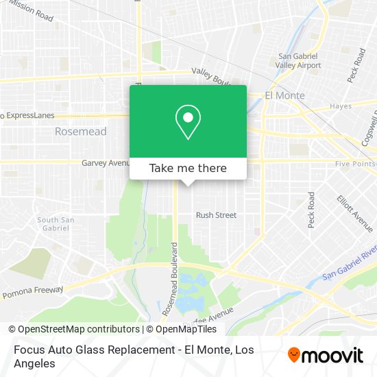 Mapa de Focus Auto Glass Replacement - El Monte