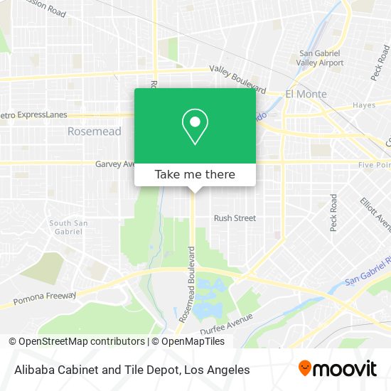 Mapa de Alibaba Cabinet and Tile Depot