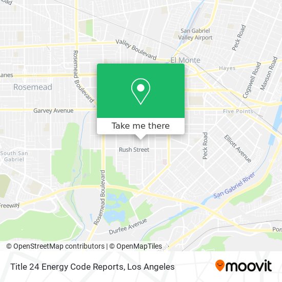 Title 24 Energy Code Reports map