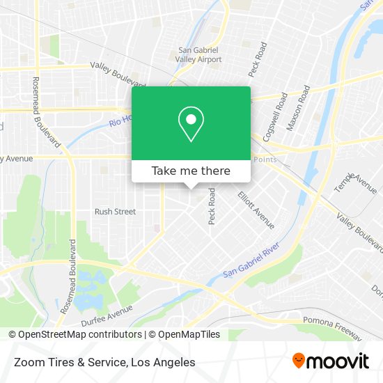 Zoom Tires & Service map