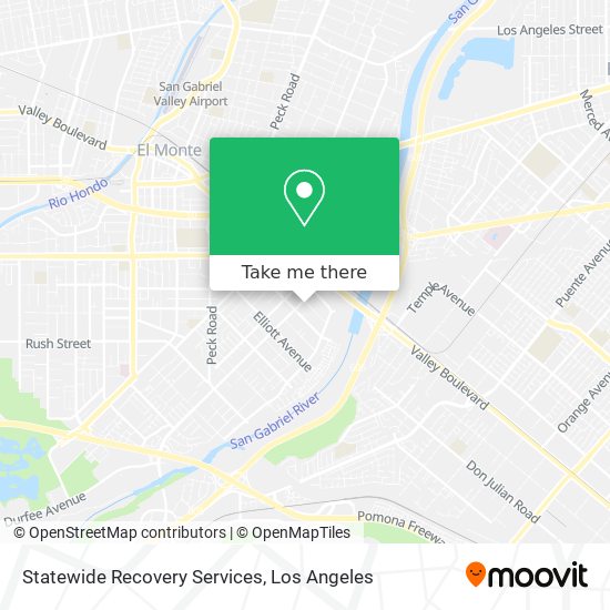 Mapa de Statewide Recovery Services