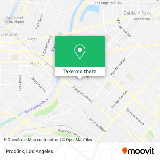 Prodlink map