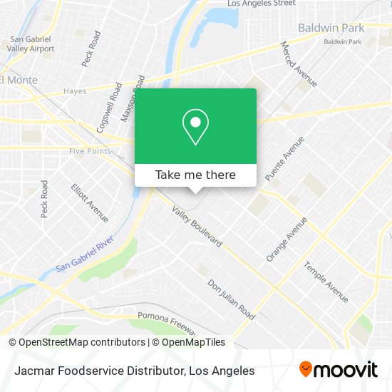 Jacmar Foodservice Distributor map