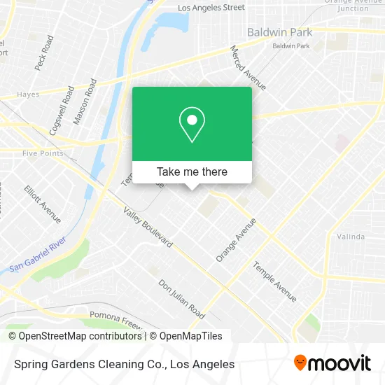 Spring Gardens Cleaning Co. map
