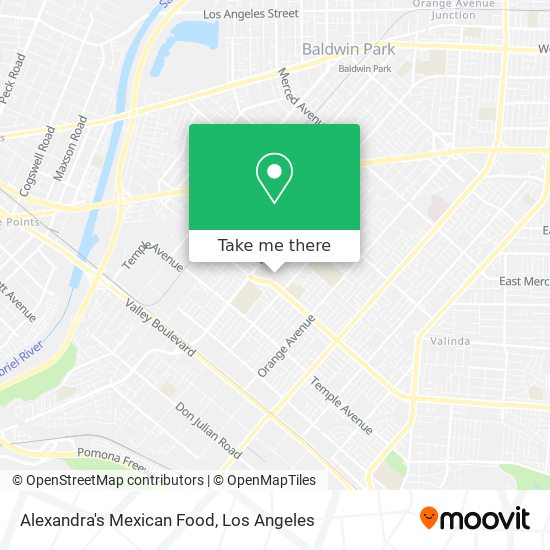 Alexandra's Mexican Food map