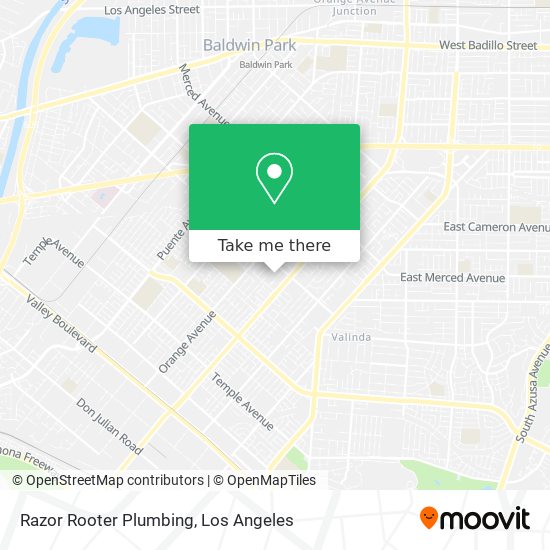 Razor Rooter Plumbing map