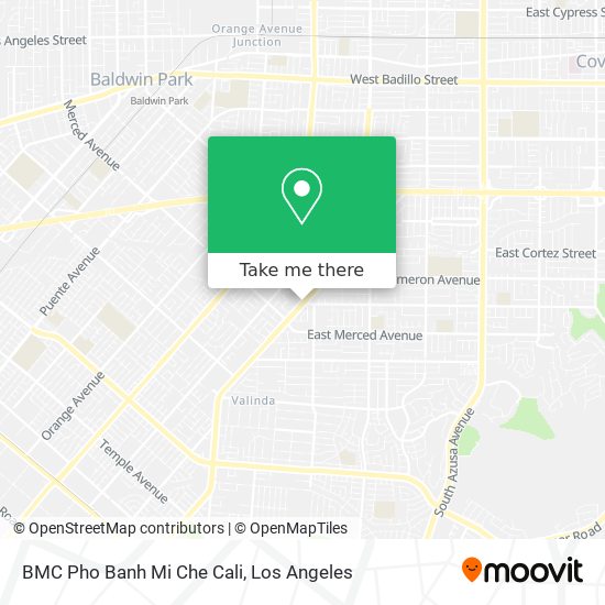 Mapa de BMC Pho Banh Mi Che Cali