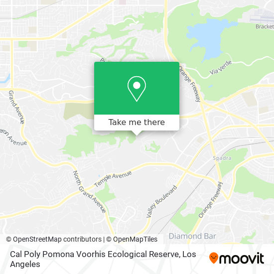 Cal Poly Pomona Voorhis Ecological Reserve map