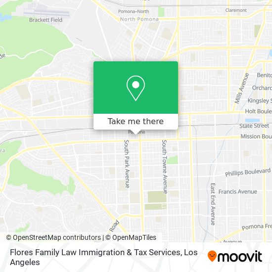Flores Family Law Immigration & Tax Services map
