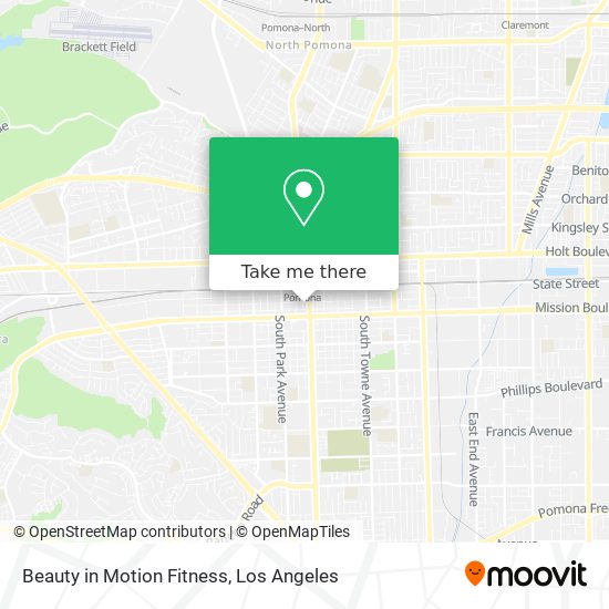 Beauty in Motion Fitness map