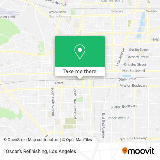 Oscar's Refinishing map