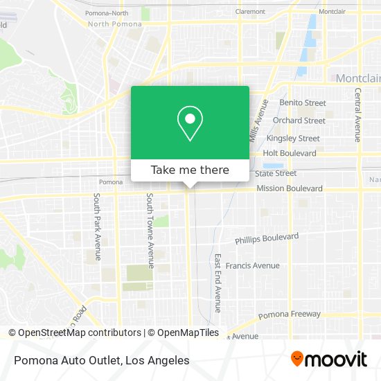 Pomona Auto Outlet map