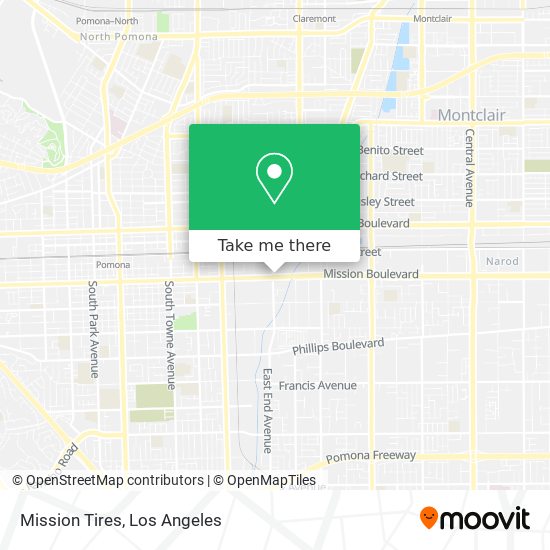 Mission Tires map