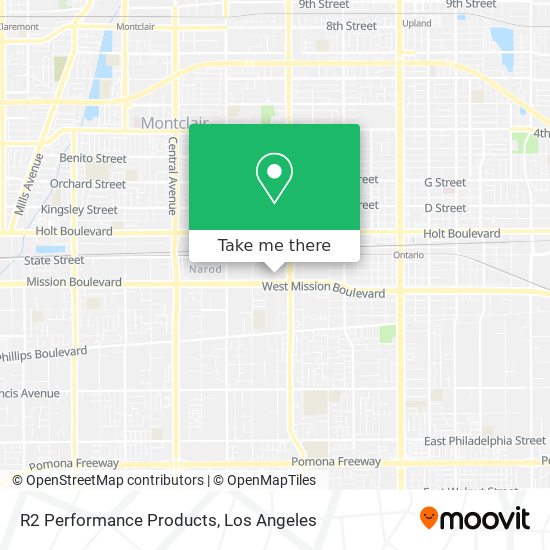 R2 Performance Products map