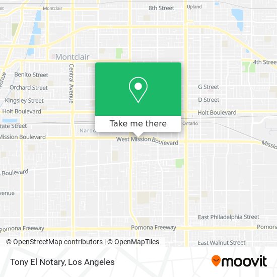 Tony El Notary map