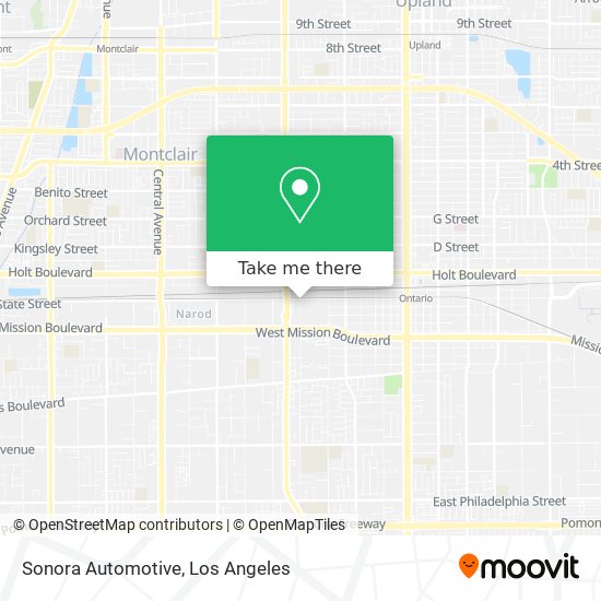 Sonora Automotive map