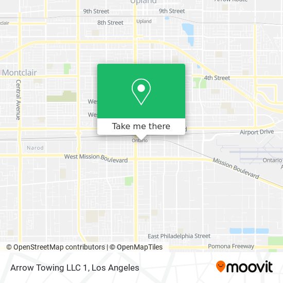 Arrow Towing LLC 1 map