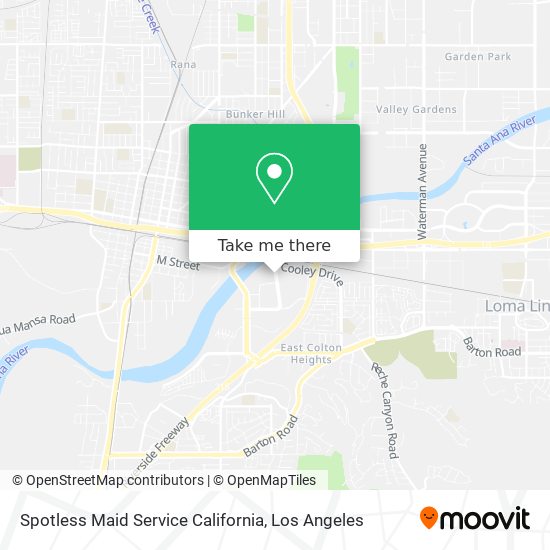 Mapa de Spotless Maid Service California