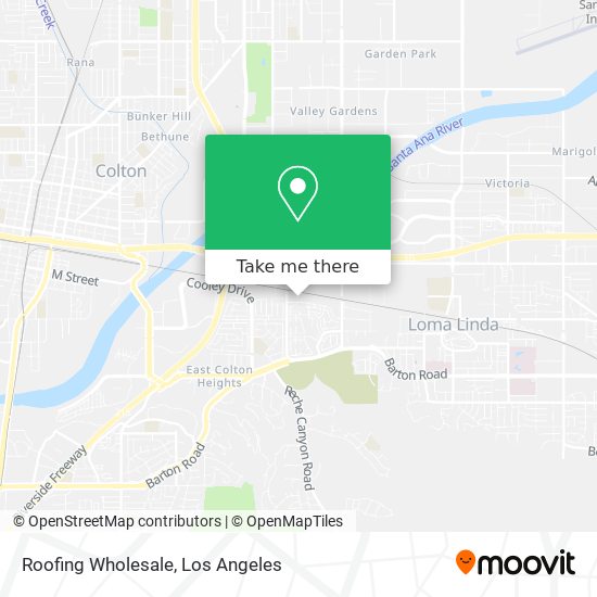 Roofing Wholesale map