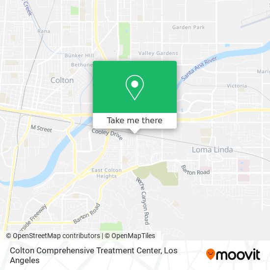 Mapa de Colton Comprehensive Treatment Center