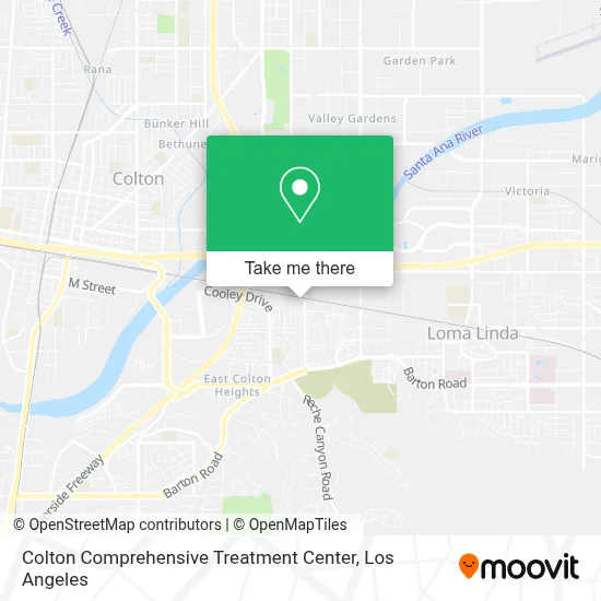 Colton Comprehensive Treatment Center map
