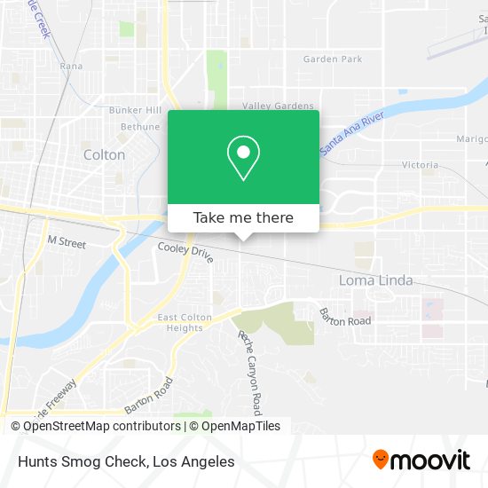 Mapa de Hunts Smog Check