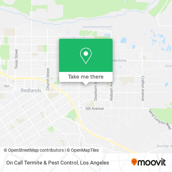 On Call Termite & Pest Control map